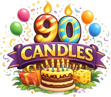 90 Candles logo